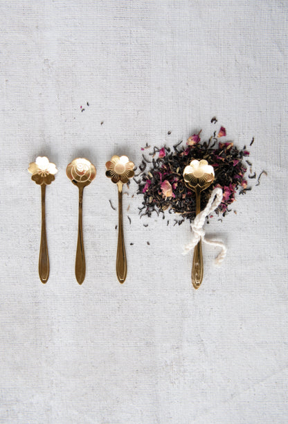 Flower Shaped Spoons, Set of 3