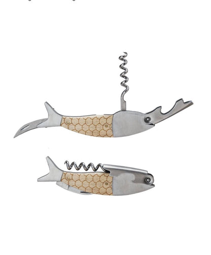Fish Shaped Bottle Opener/Corkscrew