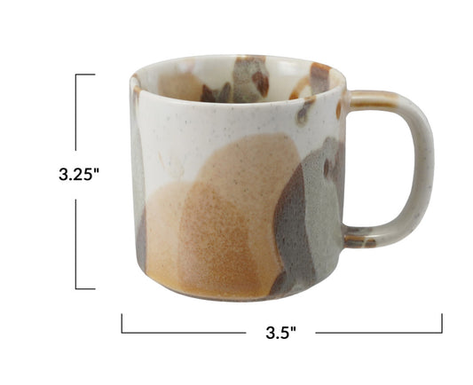 10 oz. Stoneware Mug, Reactive Glaze (Each One Will Vary)