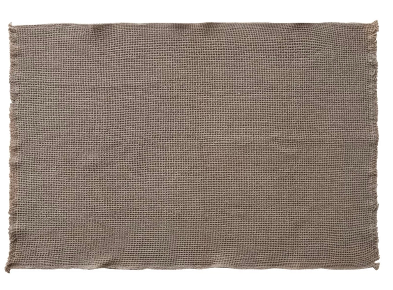 60"L x 50"W Cotton Waffle Weave Throw