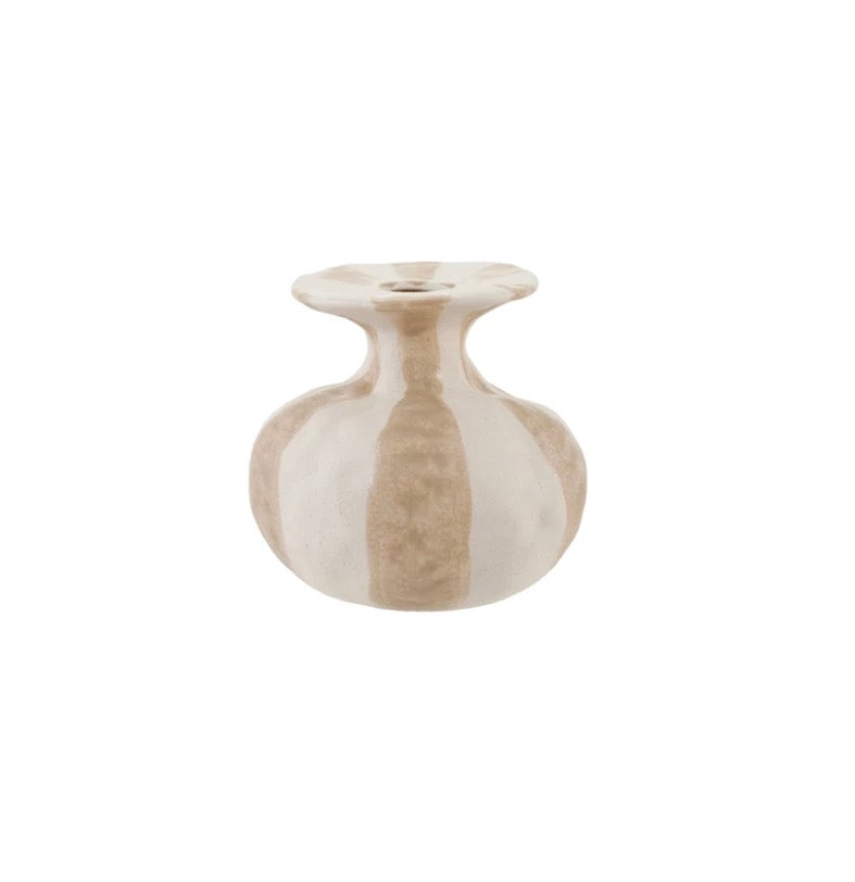 Organic Shaped Striped Vase