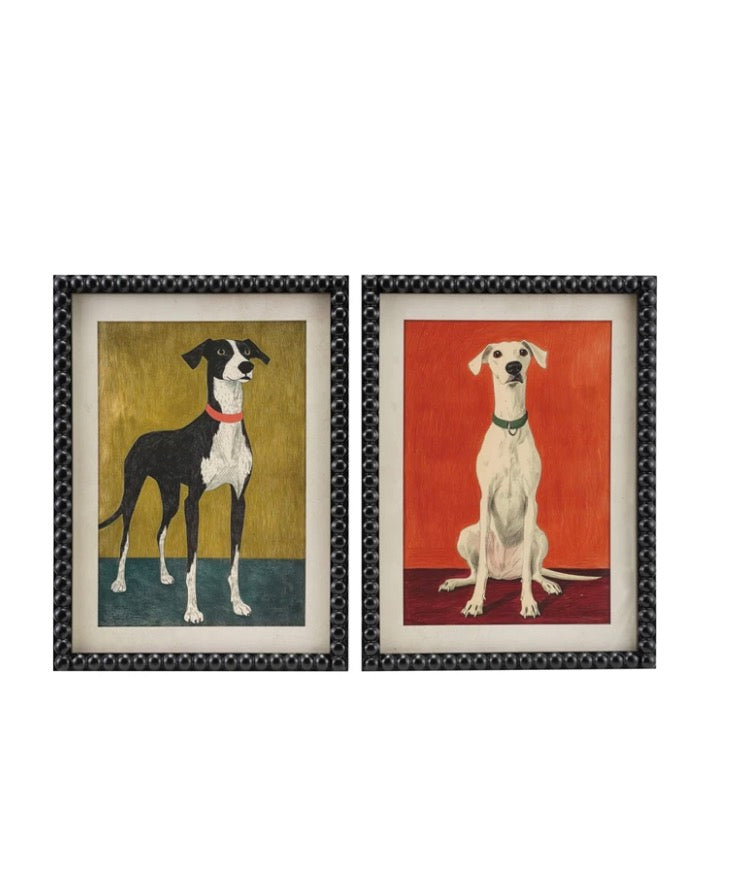 Wall Decor with Dog & Bobbin Frame
