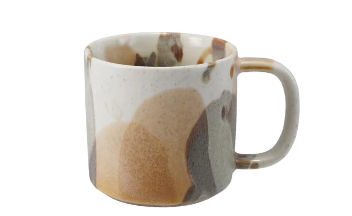 10 oz. Stoneware Mug, Reactive Glaze (Each One Will Vary)