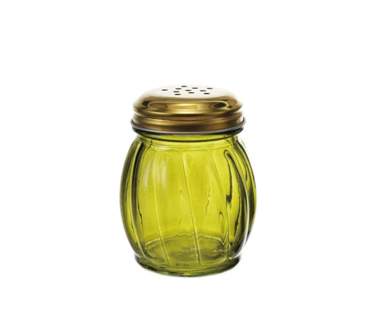 Glass Cheese/Spice Shaker with Lid