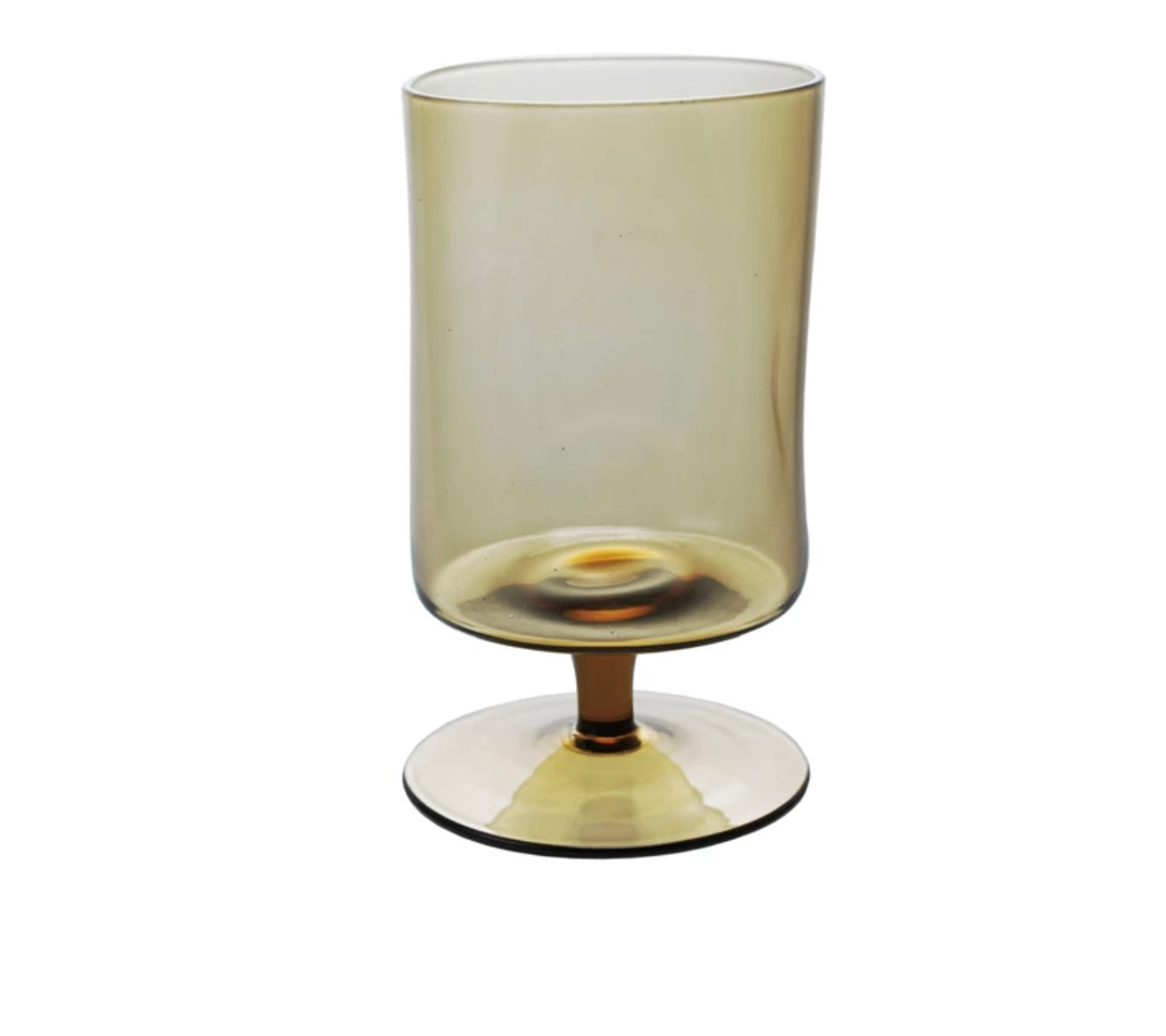 Stemmed Indented Drinking Glass