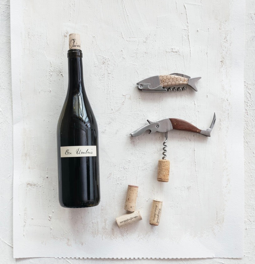 Fish Shaped Bottle Opener/Corkscrew