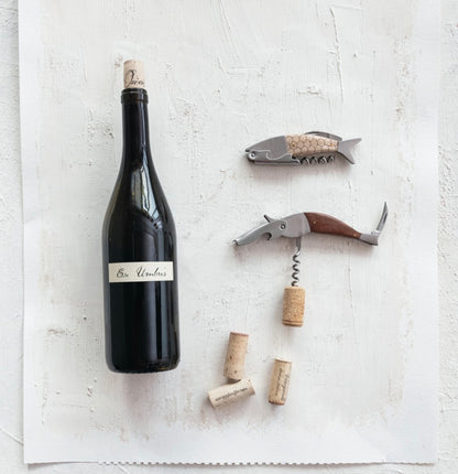 Fish Shaped Bottle Opener/Corkscrew