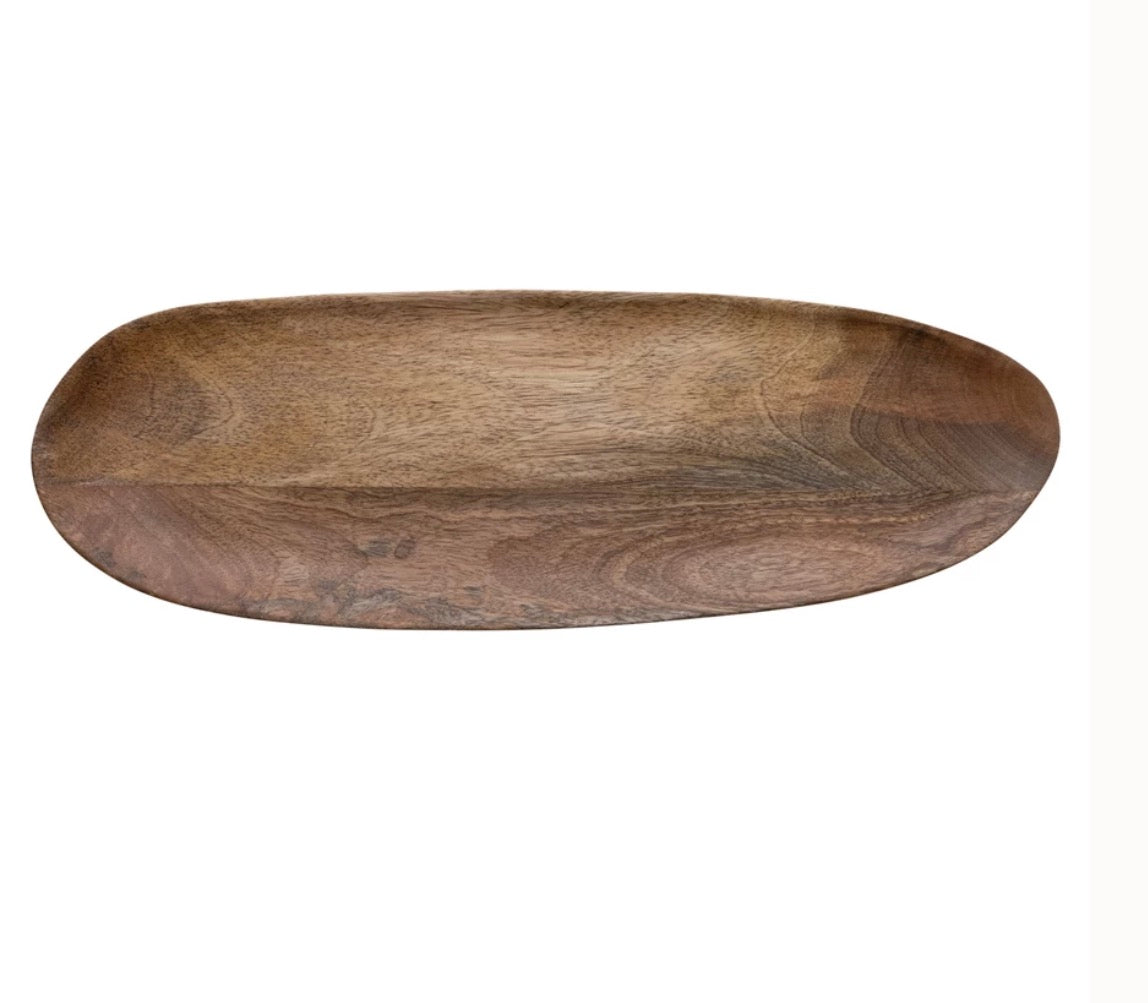 Oval Mango Wood Tray