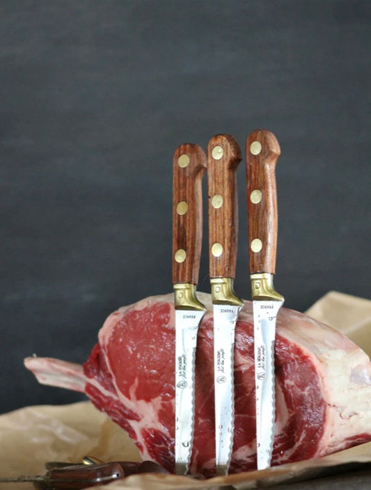 LA FOURMI LAITON STEAK KNIVES IN PRESENTATION BOX (SET OF 4)