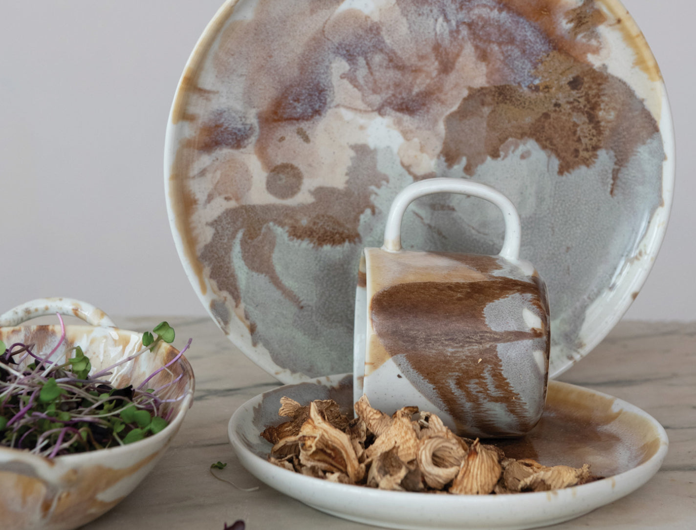 10 oz. Stoneware Mug, Reactive Glaze (Each One Will Vary)