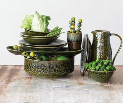 10 oz. Stoneware Cup, Green