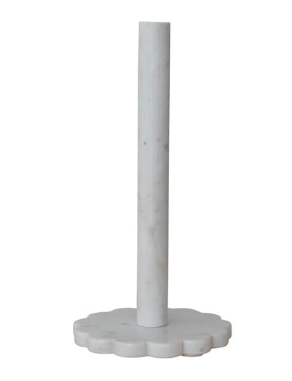 Marble Scalloped Paper Towel Holder