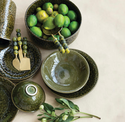 Stoneware Bowl, Green