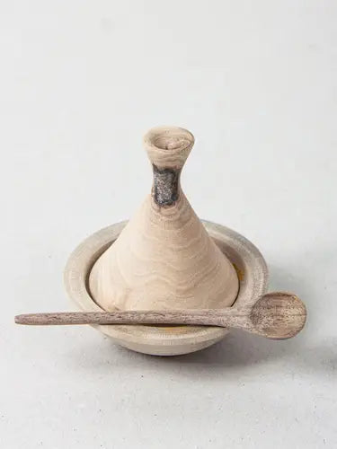 Walnut Wood Tagline Spice Pot