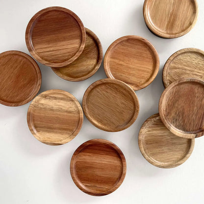 Dark Wood Sustainable Mason Jar Lids & Wide Mouth