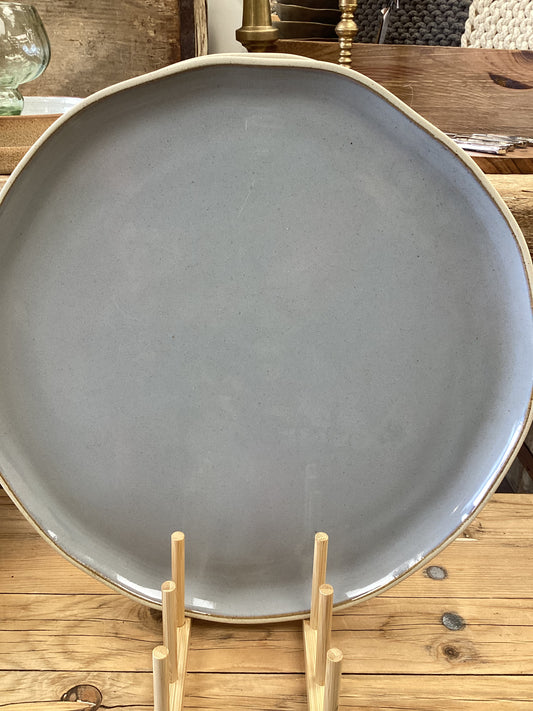 Round Glazed Serving Platter