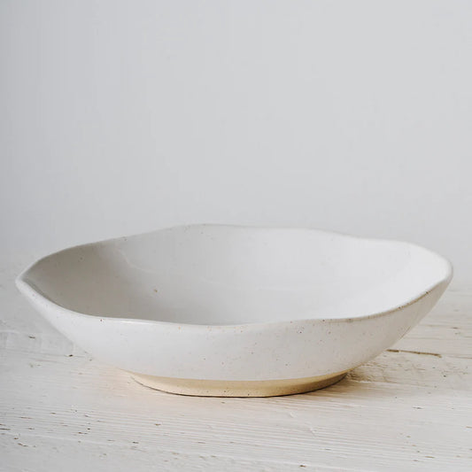 Glazed High Tide Serving Bowl