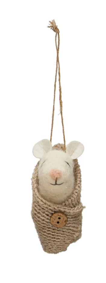 Baby Mouse Ornament