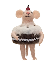 Dessert Mouse Ornament