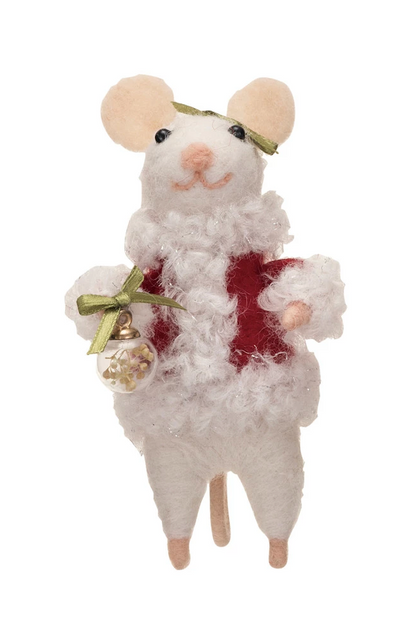 Santa Mouse Ornament, 2 styles