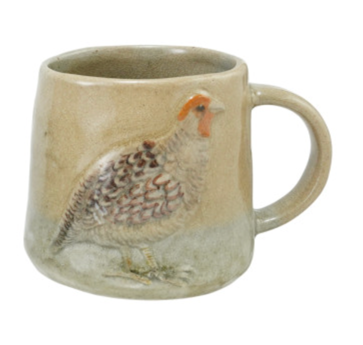 16 oz. Hand-Painted Stoneware Mug
