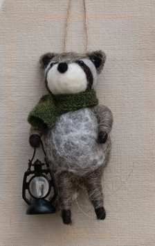 Handmade Wool Felt Forest Animal Ornament