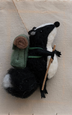 Handmade Wool Felt Forest Animal Ornament
