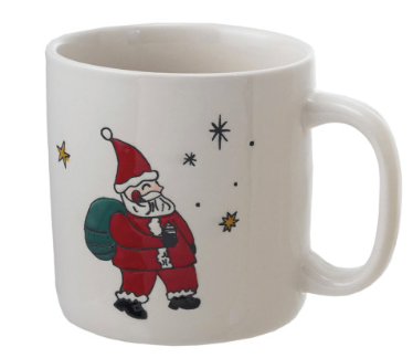 16 oz. Stoneware Mug w/Wax Relief Image