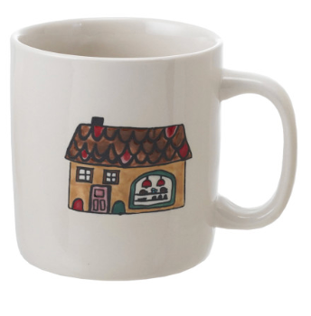 16 oz. Stoneware Mug w/Wax Relief Image