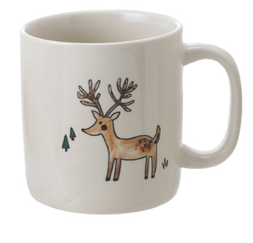 16 oz. Stoneware Mug w/Wax Relief Image