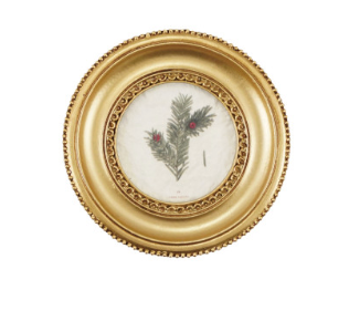 Resin Mini Framed Vintage Seasonal Art Magnet, Gold Finish, 9 Styles