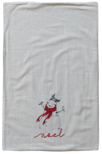 Snowman/Santa Image Tea Towel
