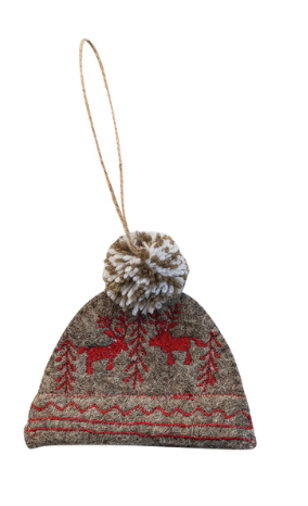 Handmade Wool Felt Hat Shaped Ornament