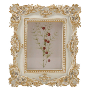 Resin Baroque Photo Frame, 3 Styles (Holds 3" x 3", 2-1/2" x 3-1/2" or 2" x 3" Photo)