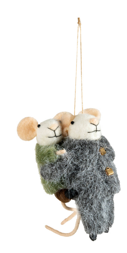 Piggyback Mice Ornament