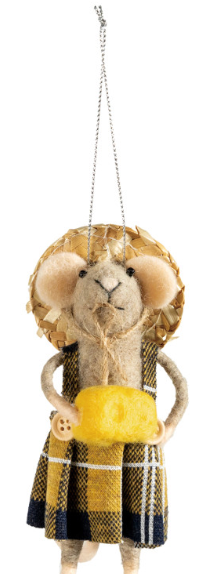 Tourist Mouse Ornament