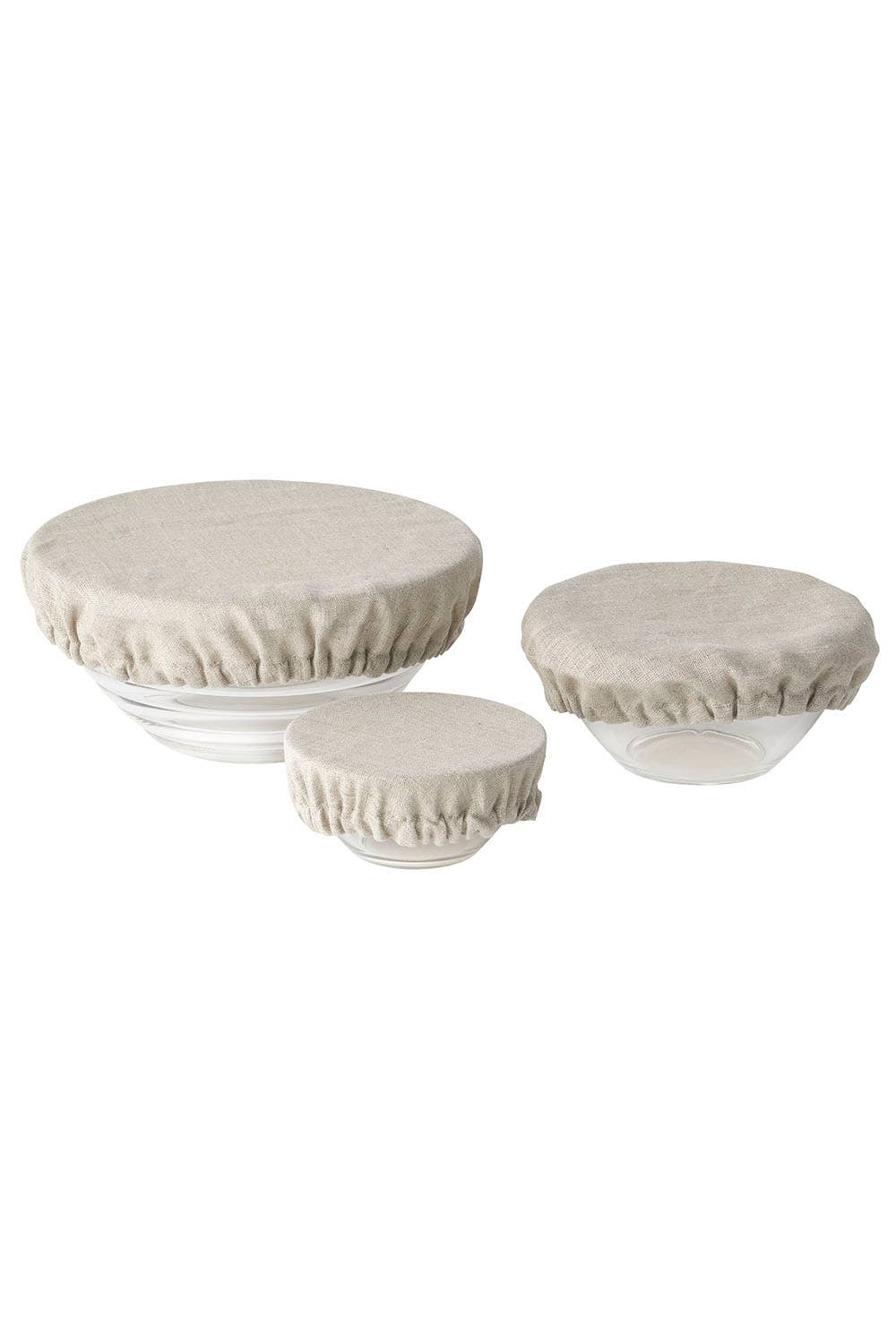 LINEN BOWL COVER SET of 3