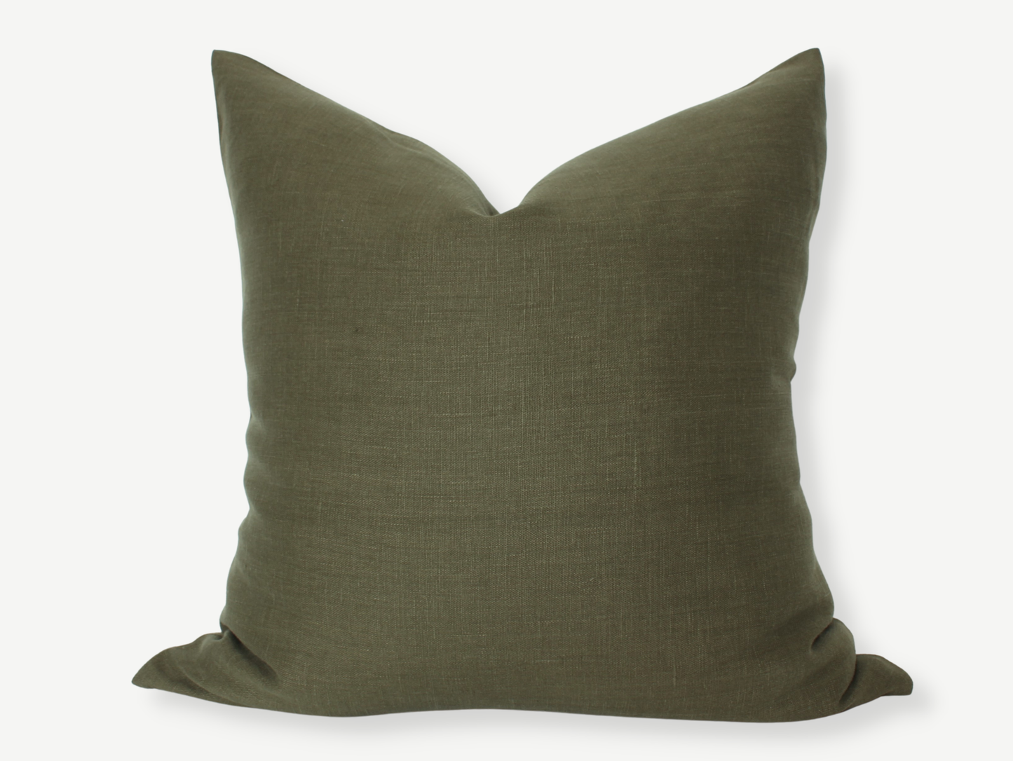 Olive Pillow Cover, Olive Green Pillow | Dark Olive