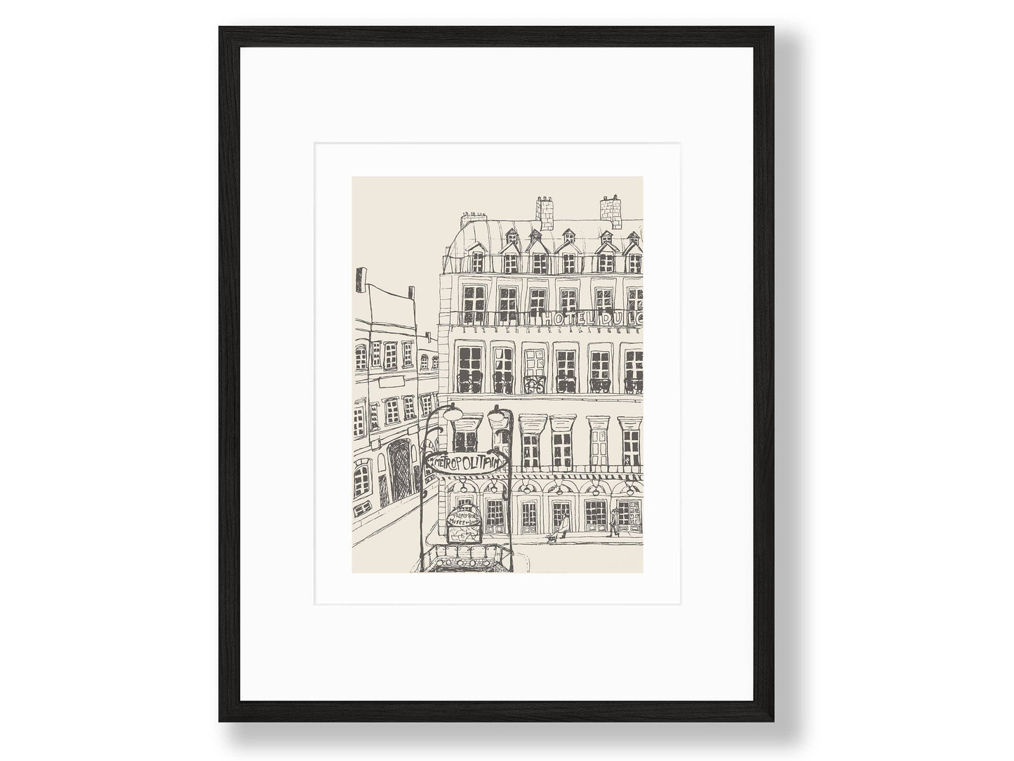 Hotel Du Louvre, Giclée Fine Art Print