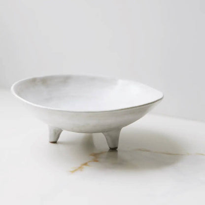 Footed Ceramic Display Bowl