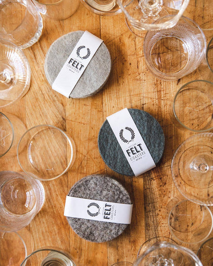 Artisan Felt Coasters - Set of 4
