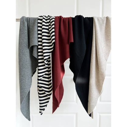 Aussie Wool 100% Large Knit Triangle Shawl
