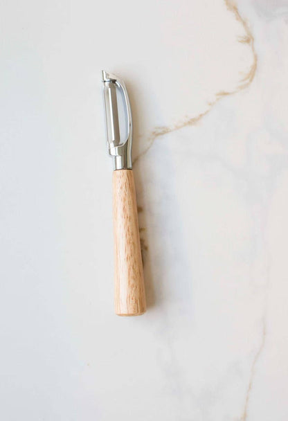Wooden Handled Peeler