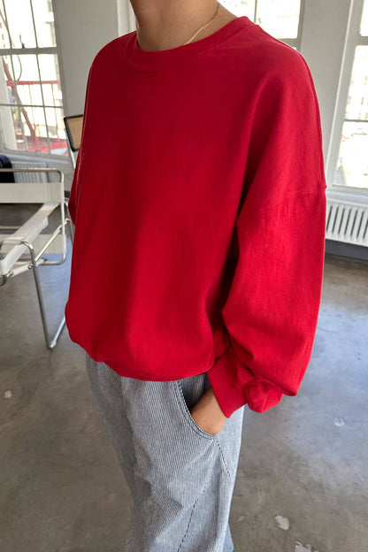 Cali Jersey Sweatshirt-Chili
