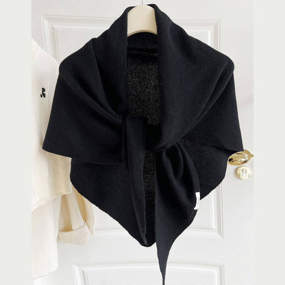 Aussie Wool 100% Large Knit Triangle Shawl