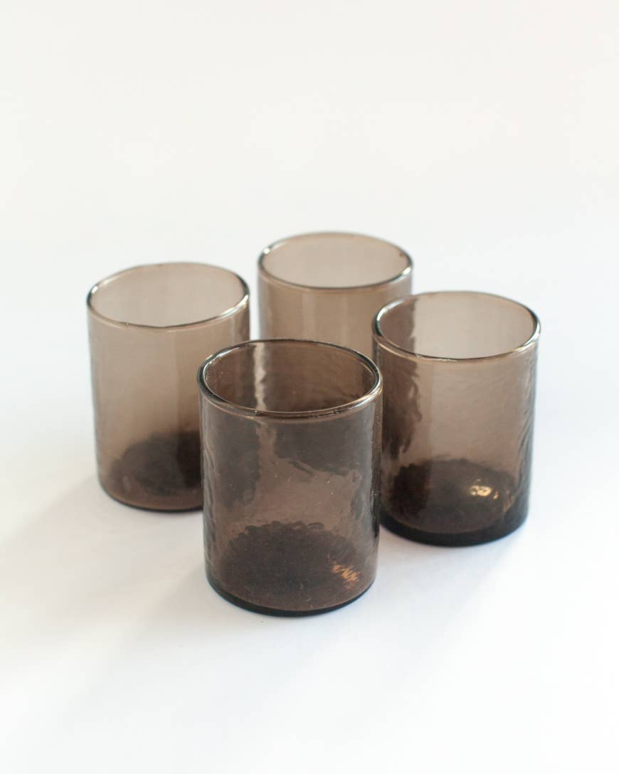 Handblown Hammered Glasses