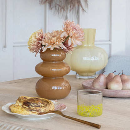 Opaque Camel Vase