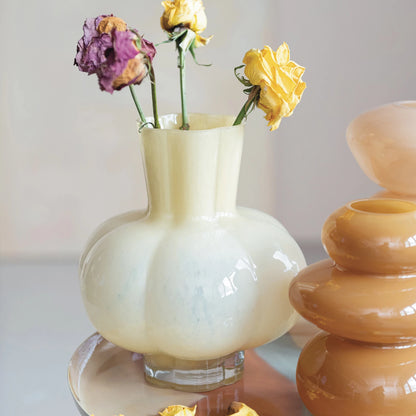 Opaque Yellow Vase