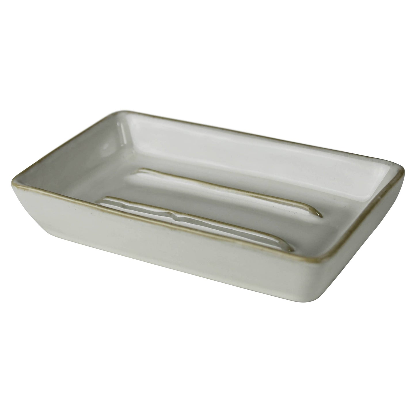 Dune Soap Dish, Ceramic - Rect