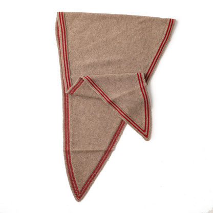 Cashmere Knit Wrap – Soft Triangle Neck Scarf